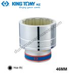 khẩu tuýp 1" kingtony trắng, 12 cạnh 46mm