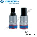 khẩu tuýp 3/4" kingtony kèm đầu lục H14