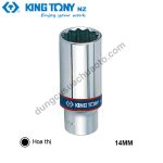 khẩu tuýp dài đầu hoa thị 3/8" kingtony 14mm