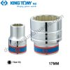 khẩu tuýp đầu hoa thị 3/4" kingtony 17mm