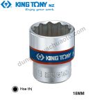 khẩu tuýp hoa thị 3/8" kingtony ngắn, 18mm